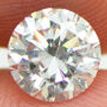 Round Diamond Bamboo Engagement Ring D SI1 14K White Gold 0.95 Carat