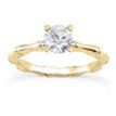 Round Diamond Solitaire Ring D SI1 Solid 14K Yellow Gold 0.95 Carat