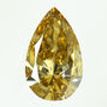 Pear Shape Diamond Engagement Ring Brown Color 14K White Gold 1 CT GIA