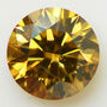 Brown Diamond Solitaire Ring Round Shape Treated 14K Rose Gold VS2 1.00 Carat