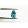 Diamond Wedding Ring Fancy Blue Pear Shape 14K White Gold SI2 0.98 Carat