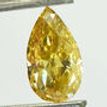 Pear Diamond Engagement Ring Brown Treated 14K White Gold SI1 1 CT Size 5.5US