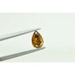 Pear Shape Diamond Wedding Ring Brown 14K White Gold VS2 1.08 Carat