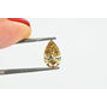 Diamond Solitaire Engagement Ring Pear Shape Color 14K White Gold 1.01 Carat GIA
