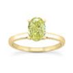 1 Carat Oval Diamond Wedding Ring Solid 14K Yellow Gold SI1