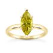 Yellow Marquise Diamond Solitaire Ring 14K Yellow Gold VS1 1 Carat