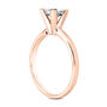 1 Carat Princess Diamond Solitaire Ring Fancy Brown Treated 14K Rose Gold SI1