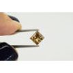 1 Carat Princess Diamond Solitaire Ring Fancy Brown Treated 14K Rose Gold SI1