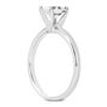Orange Diamond Engagement Ring Oval Shape Treated 14K White Gold VS2 1 Carat