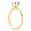 1.04 Carat Oval Cut Diamond Solitaire Ring Orange Color Treated 14K Yellow Gold VS2