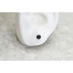 Black Diamond Stud Earrings Round 0.85 TCW Treated IGI Cert 14K White Gold
