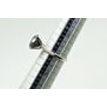 Fancy Black Diamond Ring Engagement Round Shape 5.52 TCW Treated 14K White Gold