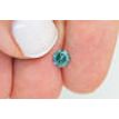 Loose Diamond 0.55 Carat Round Cut Fancy Green Color Enhanced SI1 Certified 5.11X5.06 MM For Engagement Ring