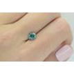 Round Diamond Fancy Green Loose 1.10 Carat VS1