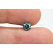 Loose Diamond Round Shape Fancy Green Color 0.76 Carat Enhanced SI3 For  Ring