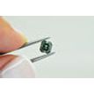 Asscher Cut Diamond Fancy Green Color Loose 0.90 Carat SI1