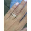 Diamond Wedding Band Set Stacking Rings 14K Solid Gold 0.60 TCW