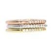 Diamond Wedding Band Set Stacking Rings 14K Solid Gold 0.60 TCW