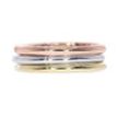 Diamond Wedding Band Set Stacking Rings 14K Solid Gold 0.60 TCW