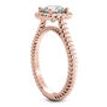 0.90 Carat Diamond Solitaire Ring Wedding Round D VS2 14K Rose Gold
