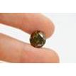 Loose Champagne Color Diamond 5.96 Carat Natural Enhanced SI3 Round Brilliant Shape