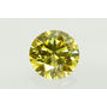 Yellow Diamond Engagement Ring Round 14K White Gold 1 CT