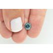 Loose Round Shape Diamond 1.34 Carat Fancy Blue SI2 Natural Enhanced For Ring