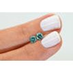 Green Round Diamond Matching Pair VS2-SI1 0.79 TCW