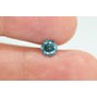 Fancy Blue Color Loose Real Diamond Deal! Round Shape 0.74 Carat I1 Certified Enhanced For Wedding Ring