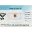 Loose Diamond Rectangular Princess IGI Certificate Fancy Brown VS1 1.07 Carat