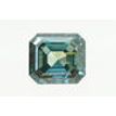 Emerald Cut Diamond Loose Fancy Blue Color Natural Enhanced 1.14 Carat VS2