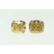 Cushion Cut Diamond Pair Fancy Champagne VS2 2.08 TCW