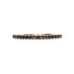 Black Diamond Wedding Band Ring Rose Gold 0.20 TCW