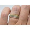 Diamond Wedding Band Set Stacking Rings 14K Solid Gold 0.60 TCW
