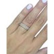 Diamond Wedding Band Set Stacking Rings 14K Solid Gold 0.60 TCW