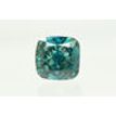 Blue Cushion Cut Diamond 0.71 Carat VS2