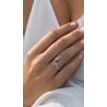 Rose Cut Marquise Diamond Halo Engagement Ring Real Fancy Gray 14K White Gold 1.13 TCW
