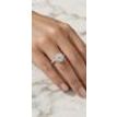 Round Diamond Halo Engagement Ring 14k White Gold Treated 1.20 TCW