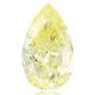 Pear Shape Diamond 0.30 Carat Natural Fancy Yellow VS1 IGI Certified