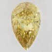 Pear Shape Diamond Fancy Yellow Brown 0.43 Carat VS1 IGI Certificate