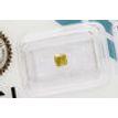 Cushion Cut Diamond Fancy Yellow Brown Color 0.39 Carat SI1 IGI Certificate