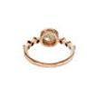 Rose Cut Diamond Bezel Engagement Ring 14K Rose Gold Fancy Gray 1.42 TCW