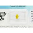Pear Shape Diamond Fancy Yellow Color IGI Certificate 0.50 Carat VS2