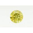 Round Cut Diamond Fancy Yellow Color 2.00 Carat SI1