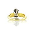 Diamond Solitaire Engagement Ring With Accents Brown Pear 14K Yellow Gold 3.94 TCW