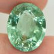 Green Spinel Gemstone Oval Shape Lab Created Certified 13.81x17.22mm 17.50 Carat