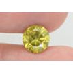 Round Cut Diamond Fancy Yellow 2.03 Carat SI1