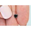 Heart Diamond Fancy Black Color 0.43 Carat
