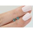 Round Diamond Matching Pair Fancy Turquoise VS2 0.47 TCW