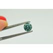 Green Diamond Loose Round Shape Fancy Color SI1 Enhanced Polished 0.44 Carat